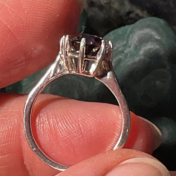 Pyrope Garnet .925 Silver Ring 7 - Picture 4 of 7